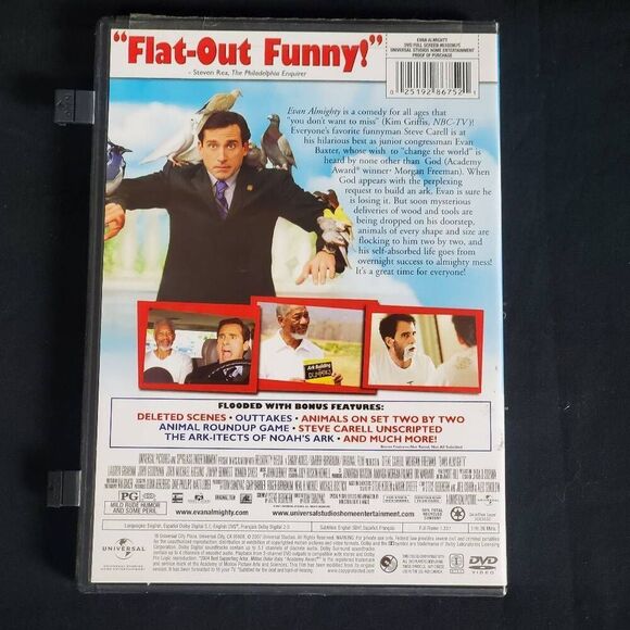 Evan Almighty DVD Steve Carell Morgan Freeman - Picture 3 of 3